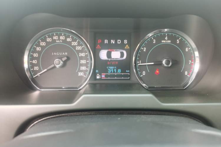 Used Jaguar XF 2013 XF 2.0T Luxury Edition Odometer Close Up