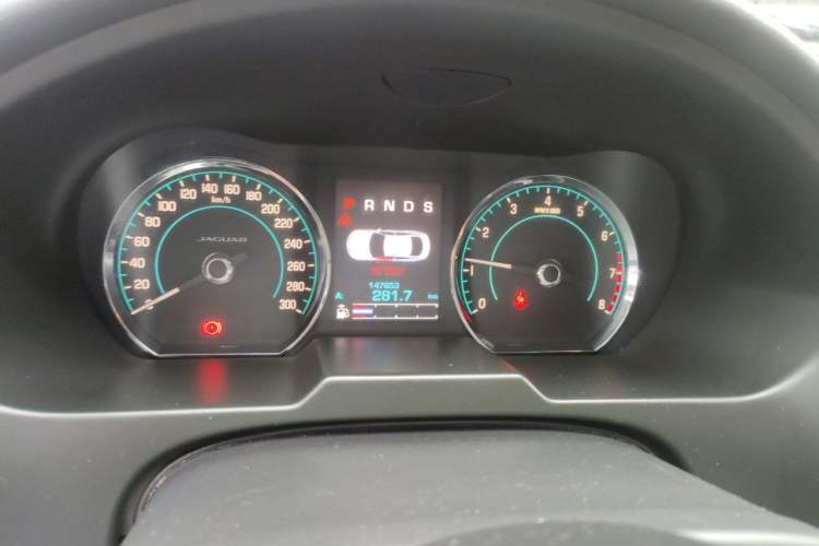 Used Jaguar XF 2013 XF 2.0T Luxury Edition Odometer Close Up