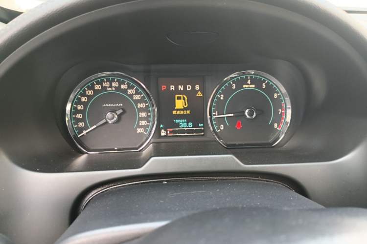 Used Jaguar XF 2013 XF 2.0T Luxury Edition Odometer Close Up