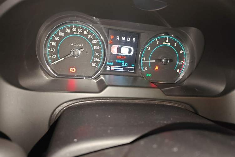 Used Jaguar XF 2013 XF 2.0T Luxury Edition Odometer Close Up