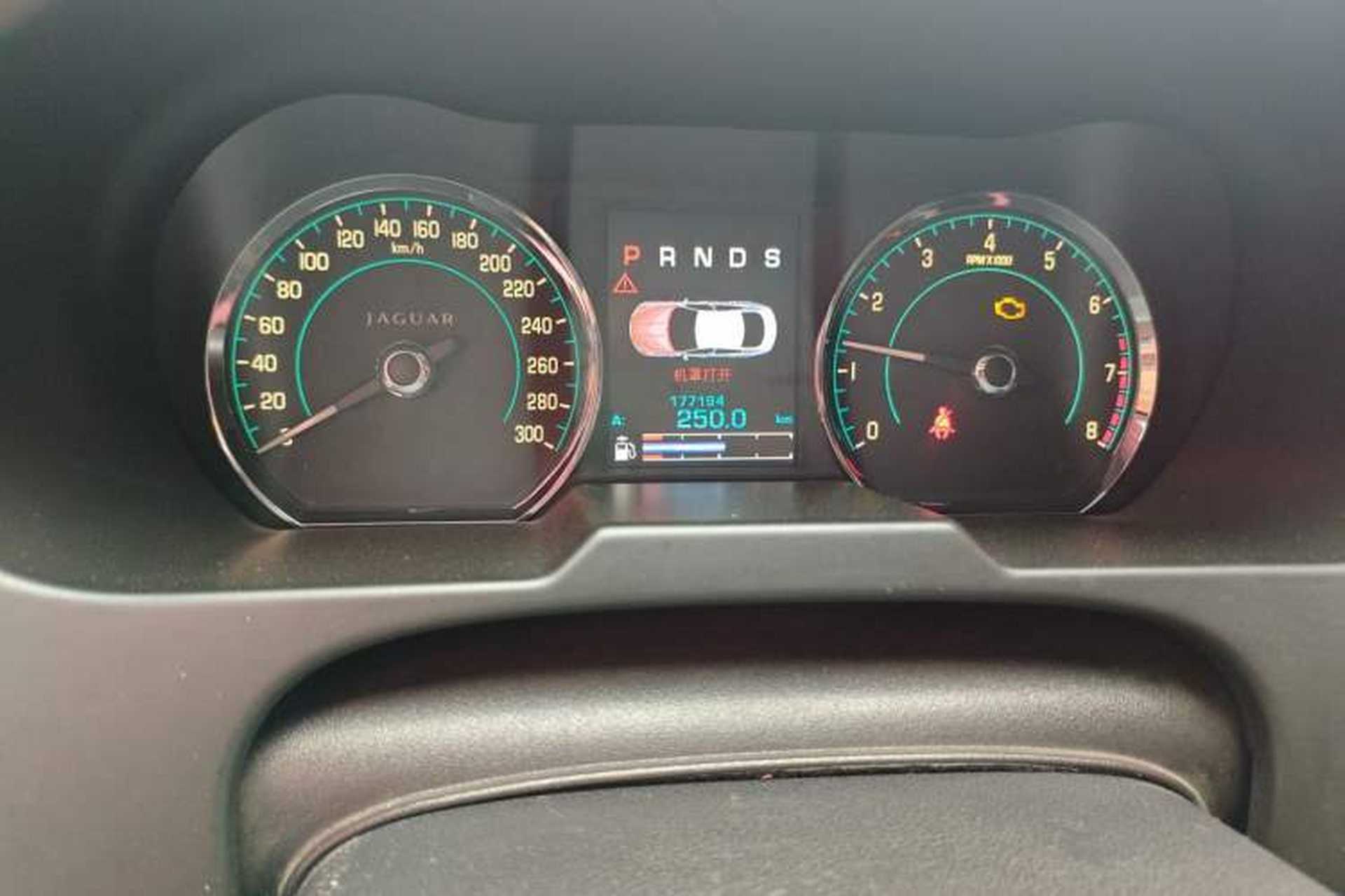 Used Jaguar XF 2013 XF 2.0T Luxury Edition Odometer Close Up