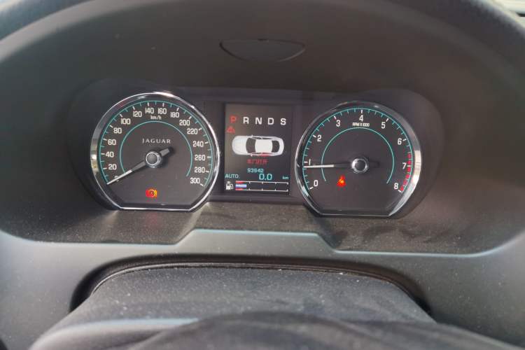 Used Jaguar XF 2013 XF 2.0T Luxury Edition Odometer Close Up