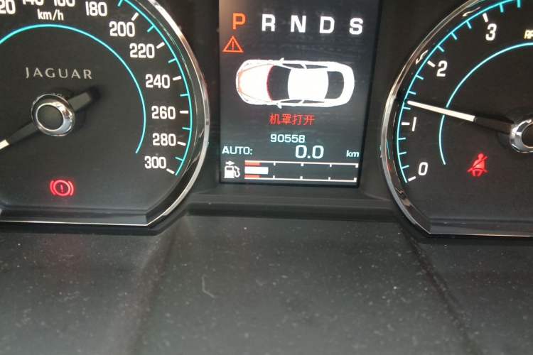 Used Jaguar XF 2013 XF 2.0T Luxury Edition Odometer Close Up