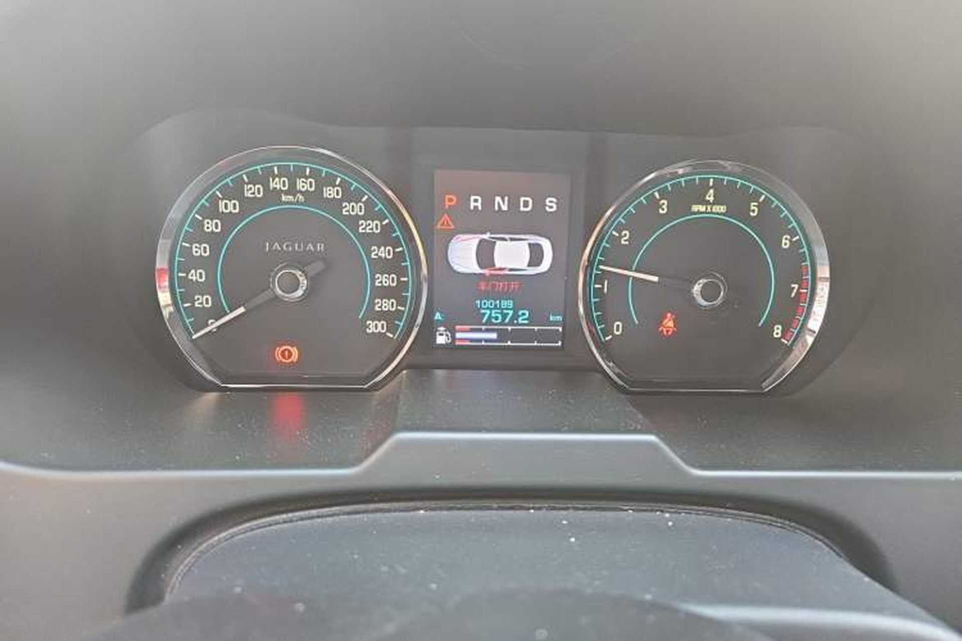 Used Jaguar XF 2013 XF 2.0T Luxury Edition Odometer Close Up