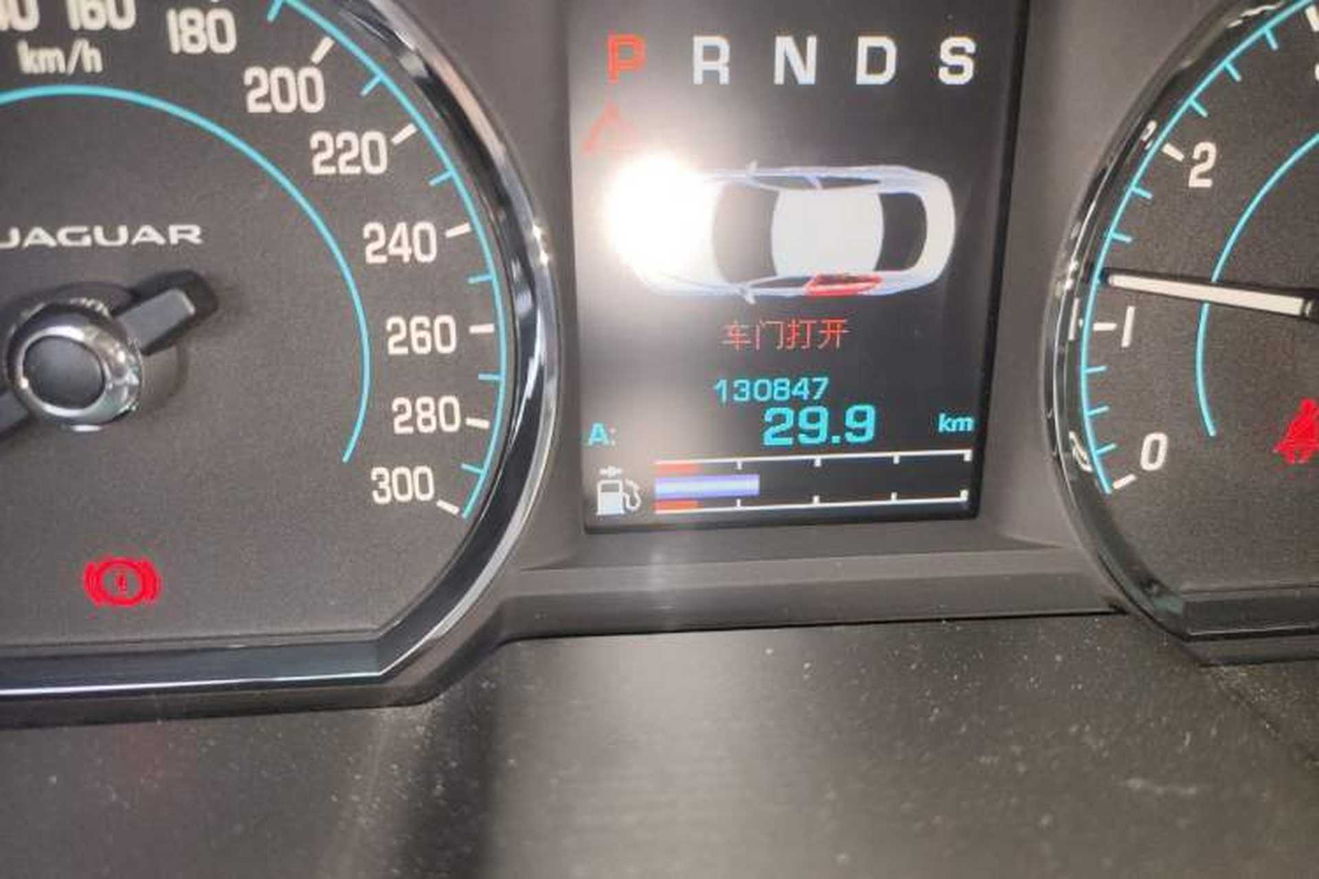 Used Jaguar XF 2014 XF 2.0T Luxury Edition Odometer Close Up