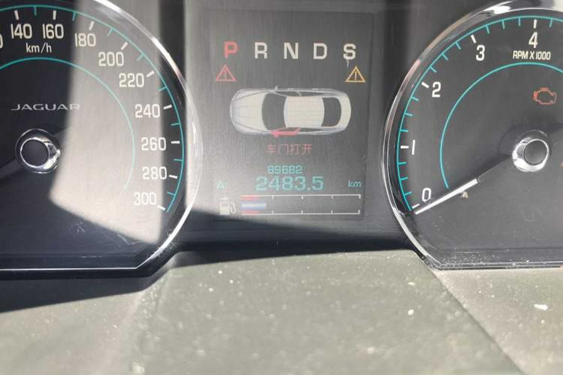Used Jaguar XF 2014 XF 2.0T Luxury Edition Odometer Close Up