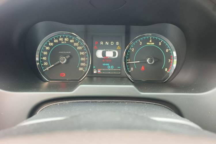 Used Jaguar XF 2014 XF 2.0T Luxury Edition Odometer Close Up