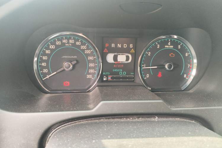 Used Jaguar XF 2014 XF 2.0T Luxury Edition Odometer Close Up
