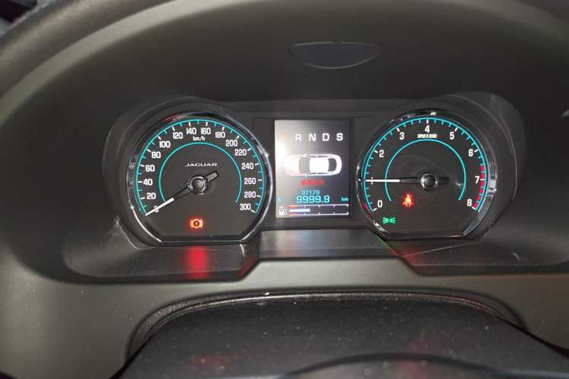 Used Jaguar XF 2014 XF 2.0T Luxury Edition Odometer Close Up