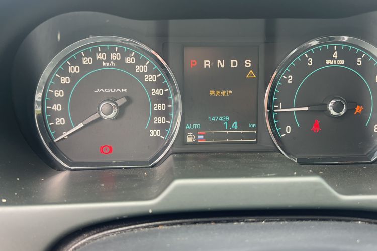 Used Jaguar XF 2014 XF 2.0T Luxury Edition Odometer Close Up