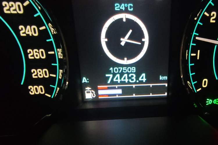 Used Jaguar XF 2015 XF 2.0T 80th Anniversary Collector's Edition Odometer Close Up