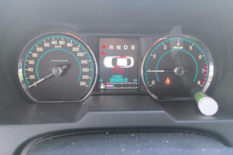 Used Jaguar XF 2015 XF 2.0T 80th Anniversary Collector's Edition Odometer Close Up