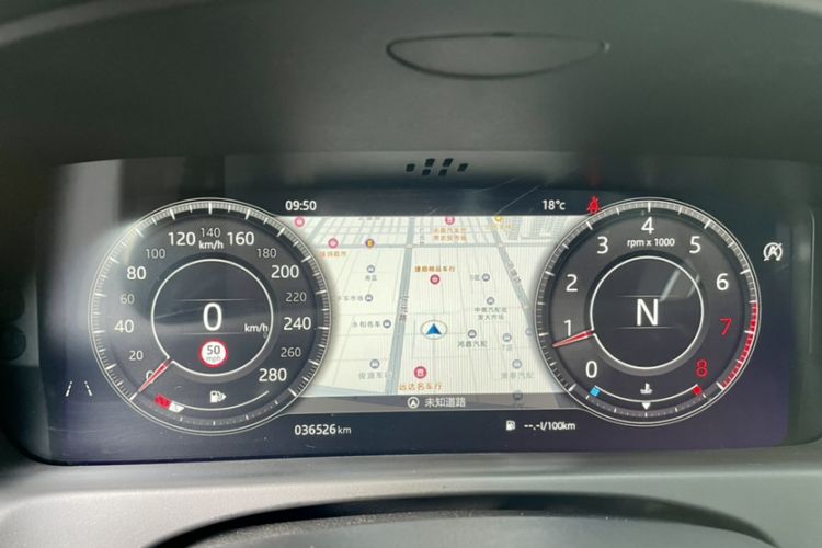 Used Jaguar XF 2018 XF Sportbrake 2.0T 250 PS Two-Wheel-Drive Luxury Edition Odometer Close Up