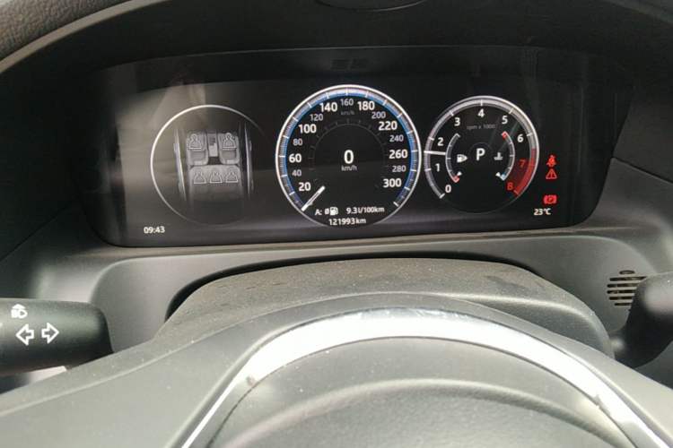 Used Jaguar XFL 2018 XFL 2.0T 250 PS Luxury Edition Odometer Close Up