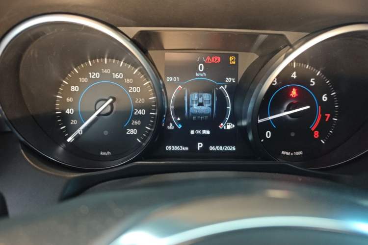 Used Jaguar XFL 2019 XFL 2.0T 200 PS Two-Wheel-Drive Elite Edition Instrument Cluster