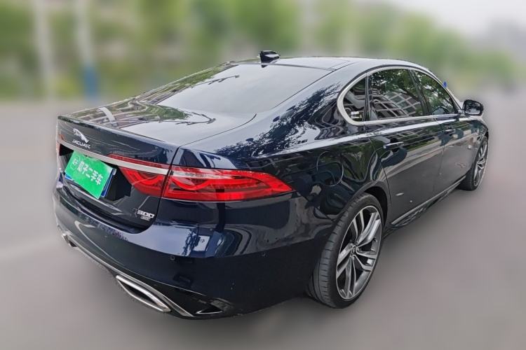 Used Jaguar XFL 2021 XFL 2.0T P300 All-Wheel-Drive Flagship Sport Edition Rear Right 45 Deg