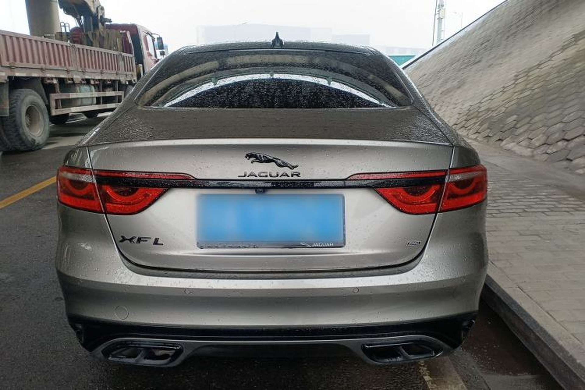 Used Jaguar XFL 2021 XFL 2.0T P250 All-Wheel-Drive Shimmering Black Sport Edition Rear