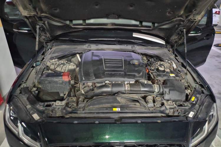 Used Jaguar XFL 2021 XFL 2.0T P250 All-Wheel-Drive Shimmering Black Sport Edition Engine Bay