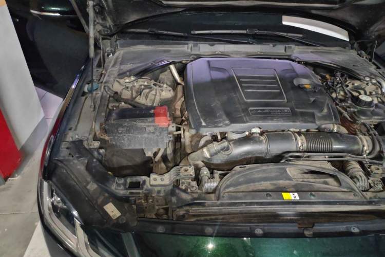 Used Jaguar XFL 2021 XFL 2.0T P250 All-Wheel-Drive Shimmering Black Sport Edition Engine Bay Right