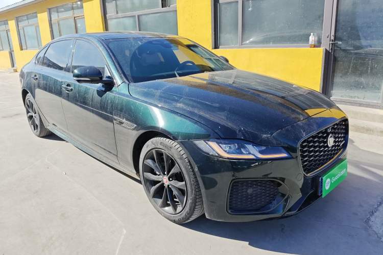 Used Jaguar XFL 2021 XFL 2.0T P250 All-Wheel-Drive Shimmering Black Sport Edition Exterior 1
