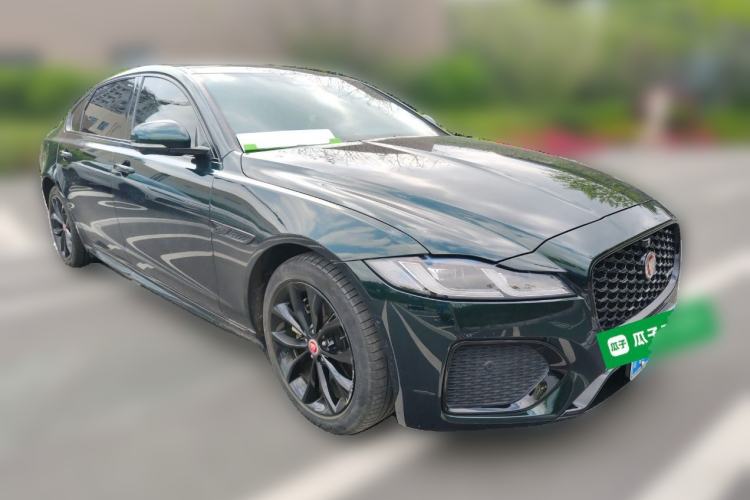 Used Jaguar XFL 2021 XFL 2.0T P250 All-Wheel-Drive Shimmering Black Sport Edition Exterior 2