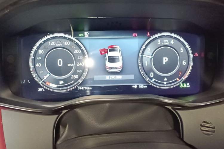 Used Jaguar XFL 2021 XFL 2.0T P300 All-Wheel-Drive Flagship Sport Edition Instrument Cluster