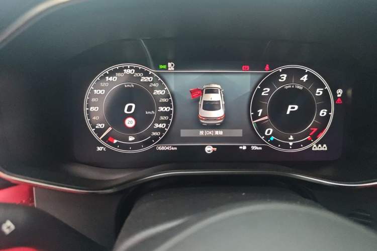 Used Jaguar XFL 2021 XFL 2.0T P250 All-Wheel-Drive Shimmering Black Sport Edition Instrument Cluster