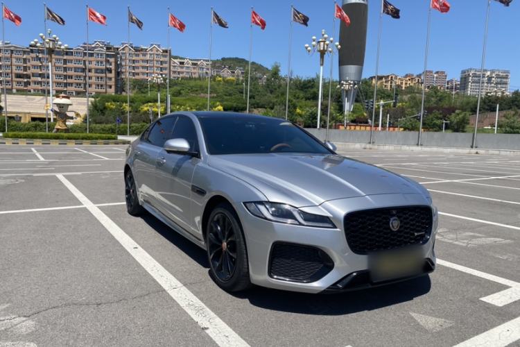Used Jaguar XFL 2021 XFL 2.0T P250 All-Wheel-Drive Shimmering Black Sport Edition Exterior 1