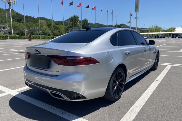 Used Jaguar XFL 2021 XFL 2.0T P250 All-Wheel-Drive Shimmering Black Sport Edition Exterior 2