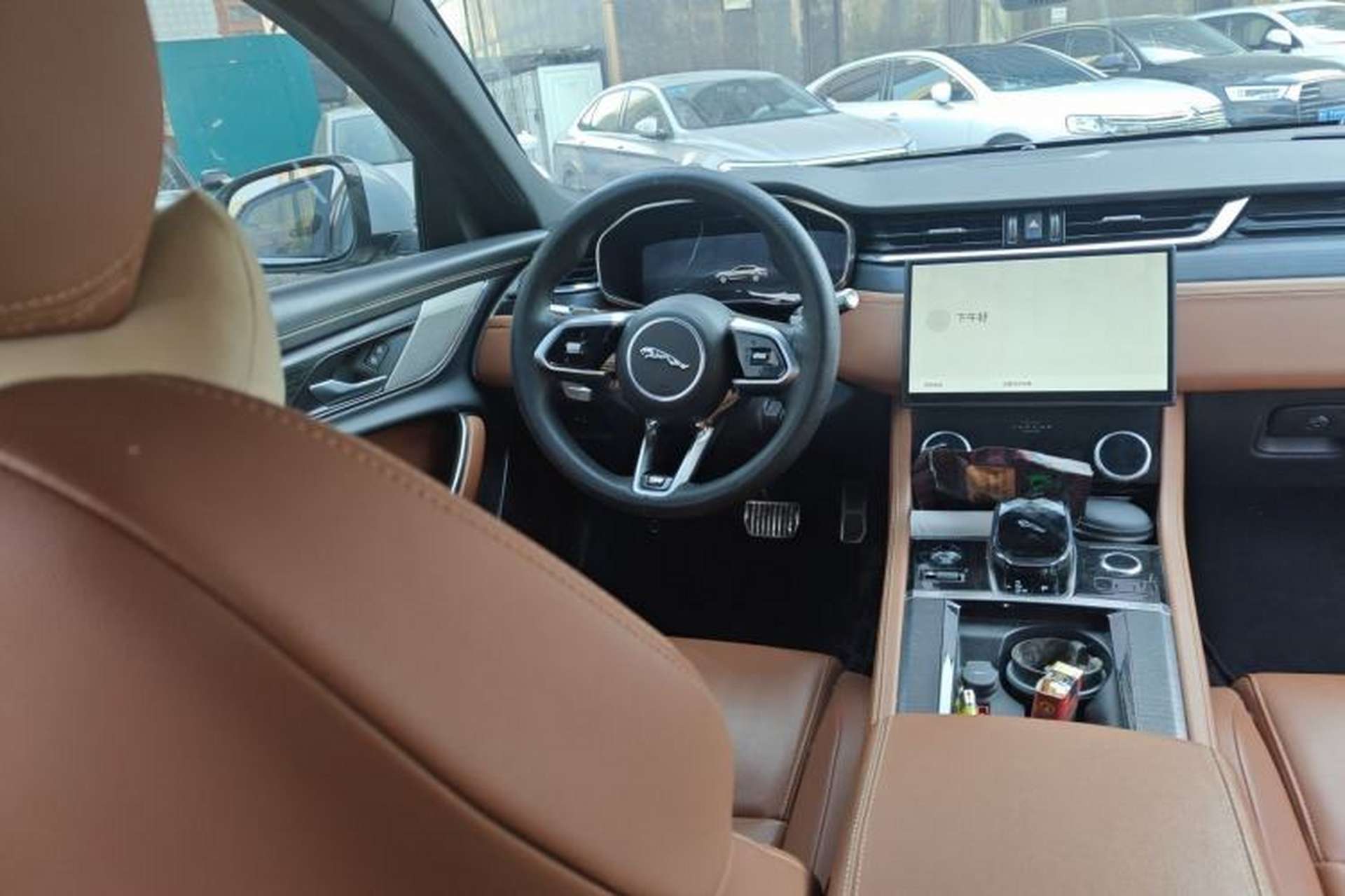 Used Jaguar XFL 2021 XFL 2.0T P250 All-Wheel-Drive Shimmering Black Sport Edition Steering Wheel