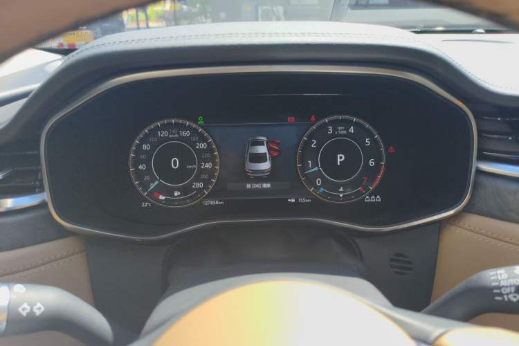 Used Jaguar XFL 2022 XFL 2.0T P250 Two-Wheel-Drive Prestige Luxury Edition Odometer Close Up