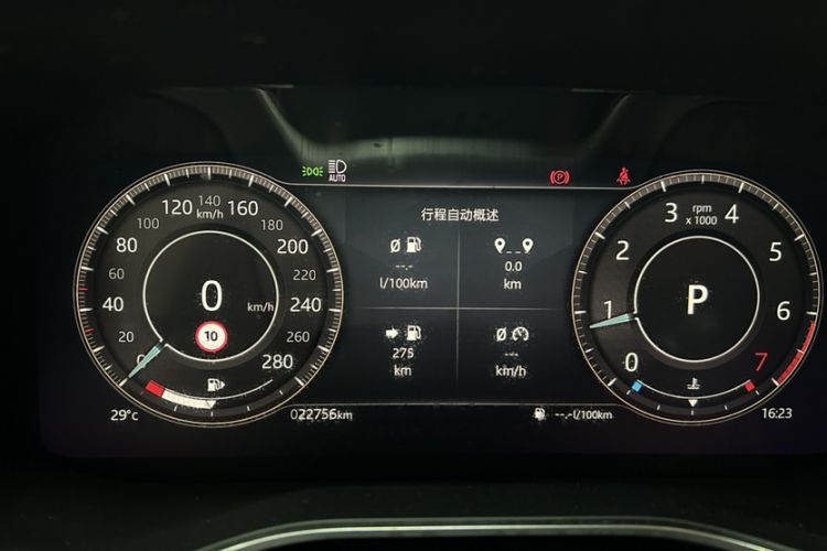 Used Jaguar XFL 2022 XFL 2.0T P200 Two-Wheel-Drive Elite Luxury Edition Odometer Close Up
