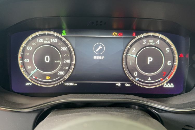 Used Jaguar XFL 2022 XFL 2.0T P250 Two-Wheel-Drive Elite Sport Edition Odometer Close Up