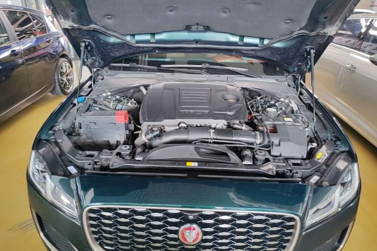 Used Jaguar XFL 2023 XFL 2.0T P250 Two-Wheel-Drive Prestige Luxury Gold Edition Engine Bay