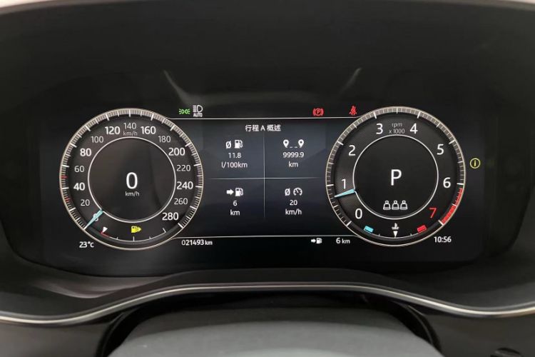 Used Jaguar XFL 2023 XFL 2.0T P250 Two-Wheel-Drive Luxury Deluxe Edition Odometer Close Up