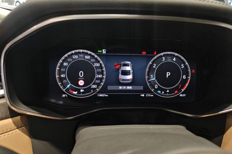 Used Jaguar XFL 2024 2.0T P250 Two-Wheel Drive Prestige Luxury Edition Instrument Cluster