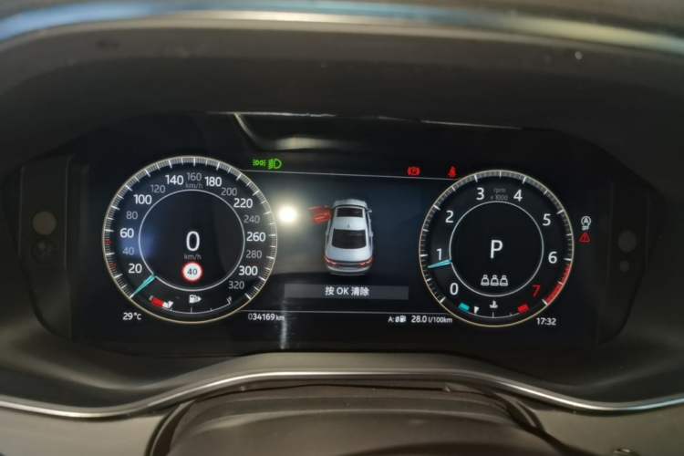Used Jaguar XFL 2024 2.0T P250 Two-Wheel Drive Prestige Luxury Edition Instrument Cluster
