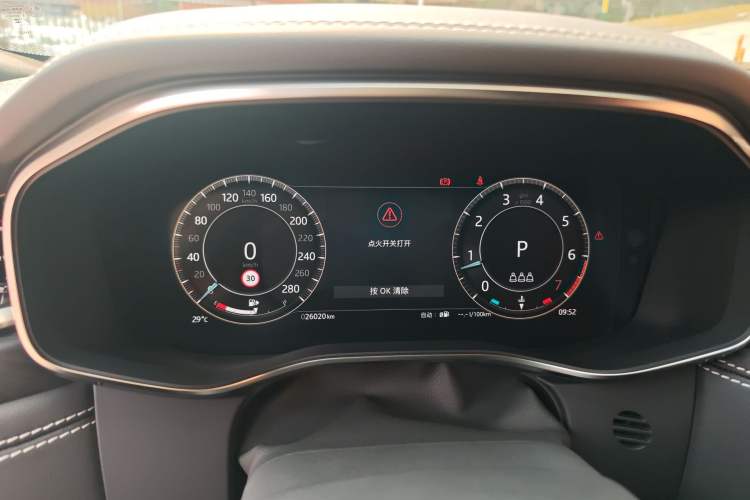 Used Jaguar XFL 2024 2.0T P300 Four-Wheel Drive Flagship Sport Gold Edition Instrument Cluster