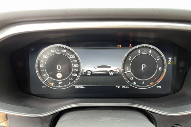 Used Jaguar XFL 2024 2.0T P250 Two-Wheel Drive Prestige Luxury Edition Odometer Close Up