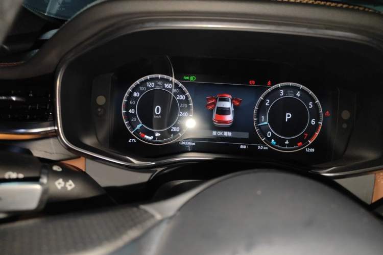 Used Jaguar XFL 2024 2.0T P300 Four-Wheel Drive Flagship Sport Gold Edition Instrument Cluster
