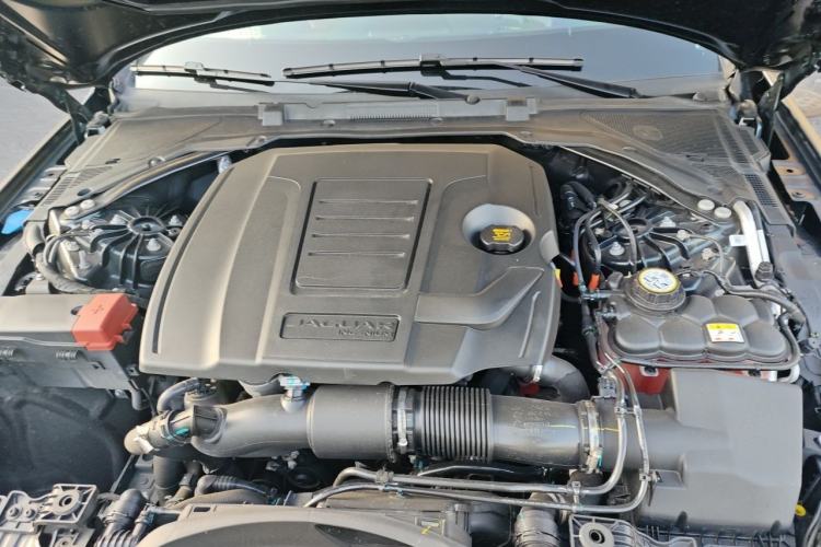 Used Jaguar XFL 2025 Model—2.0T P250, Two-Wheel Drive, Premium Luxury Edition Engine Bay