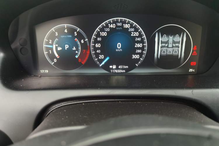 Used Jaguar XJ 2018 XJL 3.0 SC Two-Wheel-Drive Elegant Business Edition Odometer Close Up