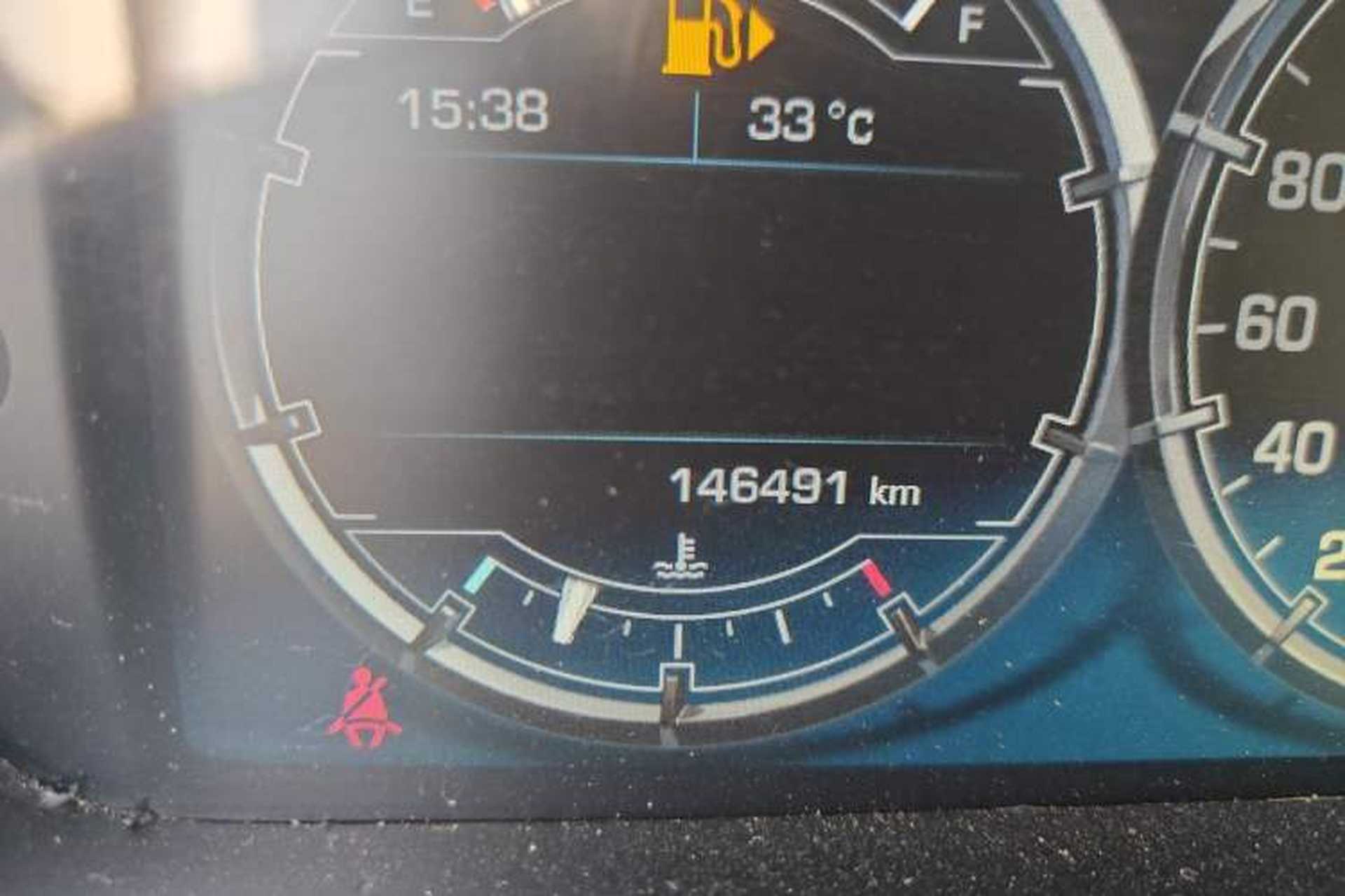 Used Jaguar XJ 2013 XJL 2.0T Elegance Business Edition Odometer Close Up
