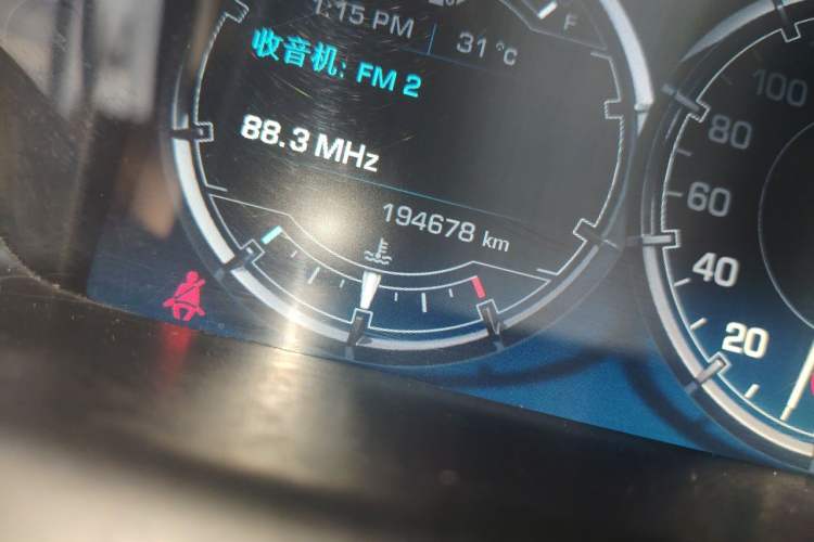 Used Jaguar XJ 2013 XJL 2.0T Elegance Business Edition Odometer Close Up