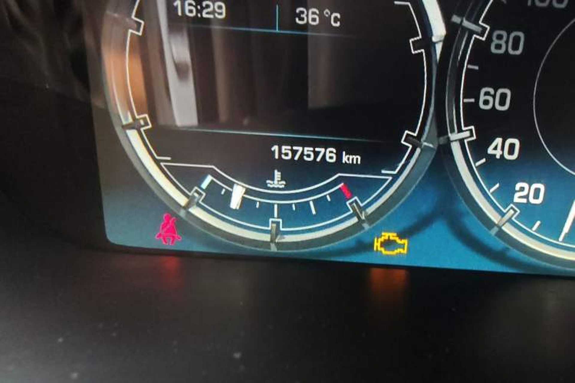Used Jaguar XJ 2014 XJL 3.0 SC Two-Wheel-Drive Flagship Business Edition Odometer Close Up