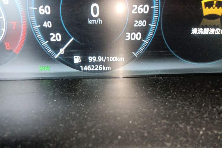 Used Jaguar XJ 2016 XJL 3.0 SC Two-Wheel-Drive Elegant Business Edition Odometer Close Up