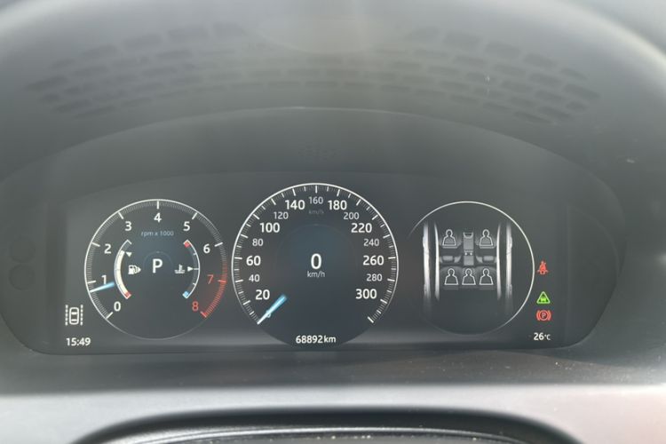 Used Jaguar XJ 2018 XJL 3.0 SC Two-Wheel-Drive Elegant Business Edition Odometer Close Up