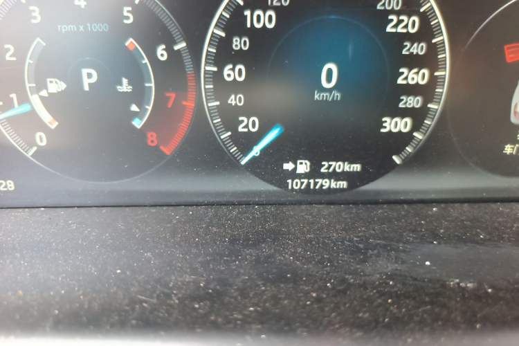 Used Jaguar XJ 2018 XJL 3.0 SC Two-Wheel-Drive Elegant Business Edition Odometer Close Up
