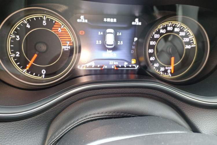 Used Jeep Cherokee 2020 2.0T Two-Wheel Drive Leading Edition Odometer Close Up