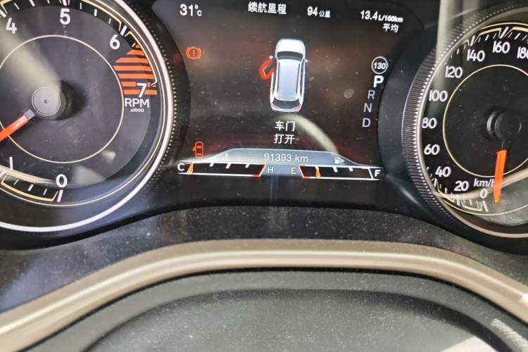 Used Jeep Cherokee 2016 2.0L Superior Edition Odometer Close Up